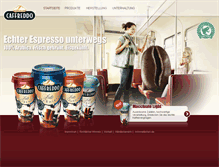 Tablet Screenshot of caffreddo.schwaelbchen-molkerei.de
